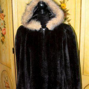 Fur Coat with Hood